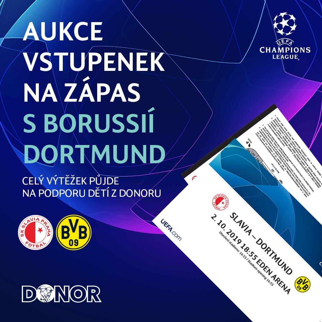 Dobročinná aukce klasických vstupenek na Slavia – Dortmund fotka